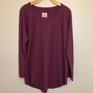 Chaser Waffle Knit Long Sleeve Shirt Size XXL